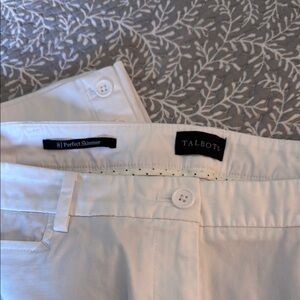 Talbots Cream Perfect Skimmer Pants